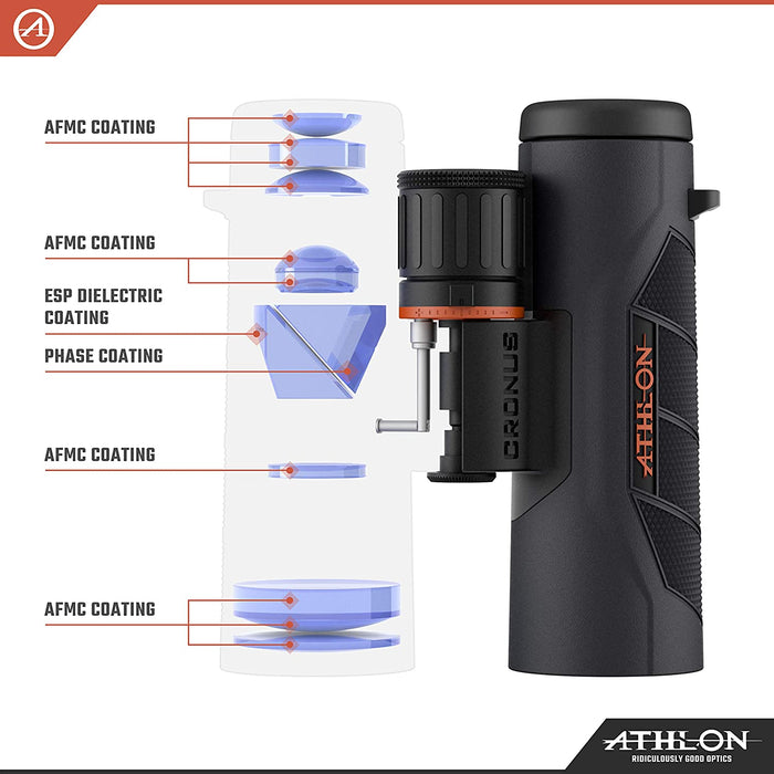 Athlon Binoculars Athlon Cronus G2 10x42 UHD Binoculars 813869021785 111004 Athlon Cronus G2 10x42mm UHD Waterproof Binoculars