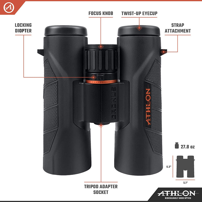 Athlon Binoculars Athlon Cronus G2 10x42 UHD Binoculars 813869021785 111004 Athlon Cronus G2 10x42mm UHD Waterproof Binoculars